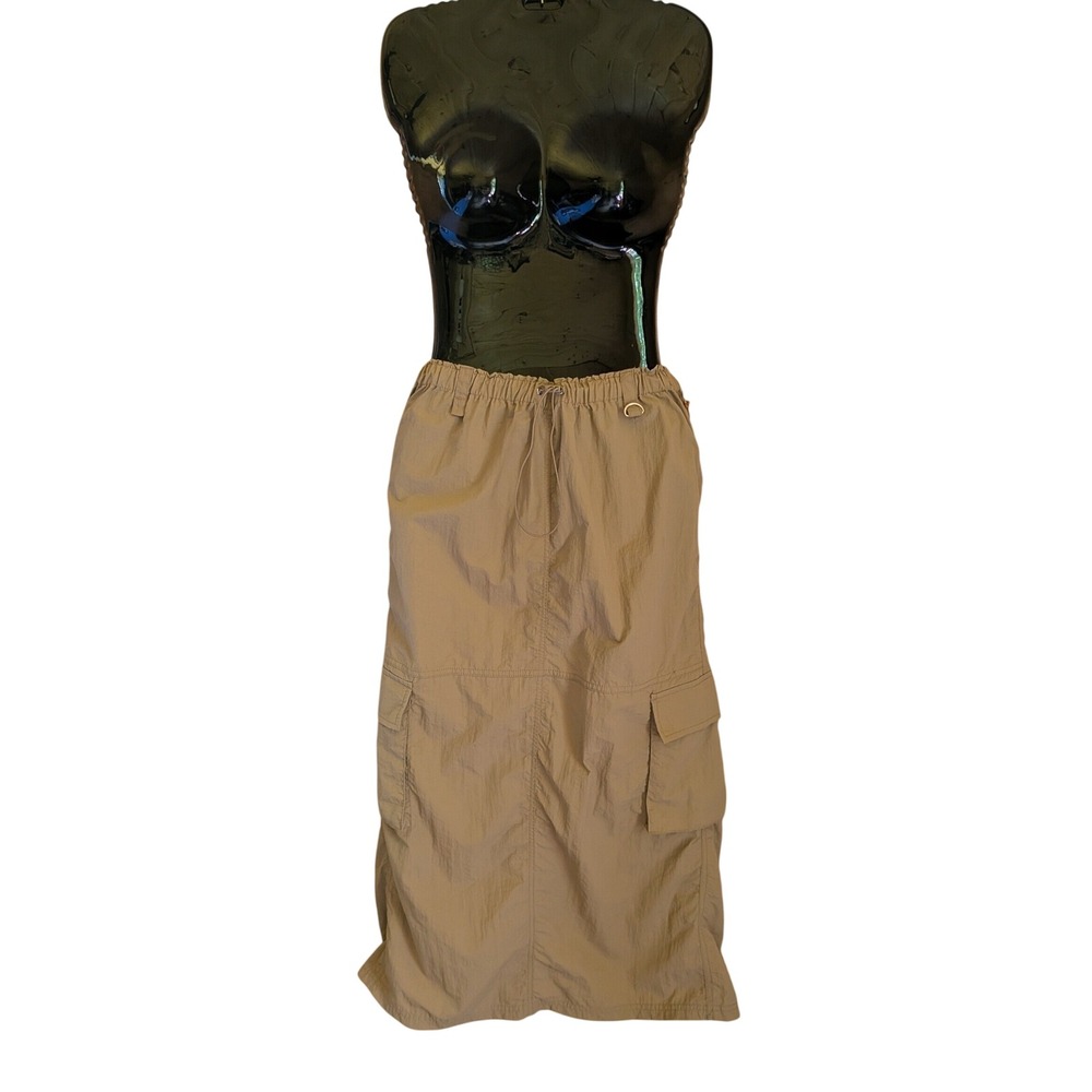 Love Tree Parachute Skirt L Gorpcore Utilitarian Streetwear Cargo Travel Comfy